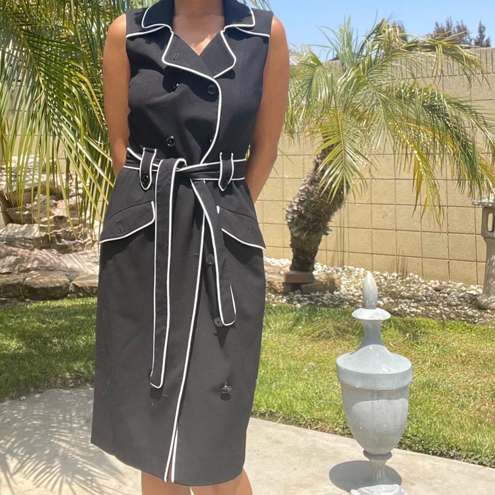 Calvin Klein Trench Coat Dress Vintage